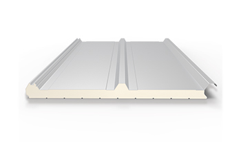 PU sandwich 3 wave roof panel